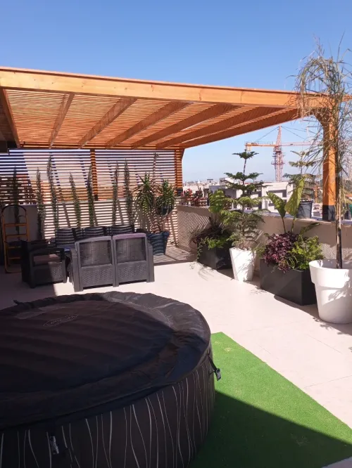 Pergola luxe en bois