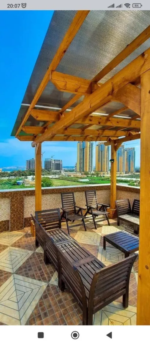 Pergola luxe en bois