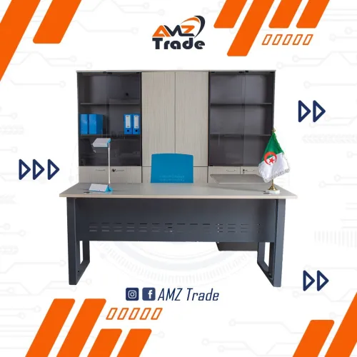 Ensemble de bureau local en mélamine - Gamme Érable