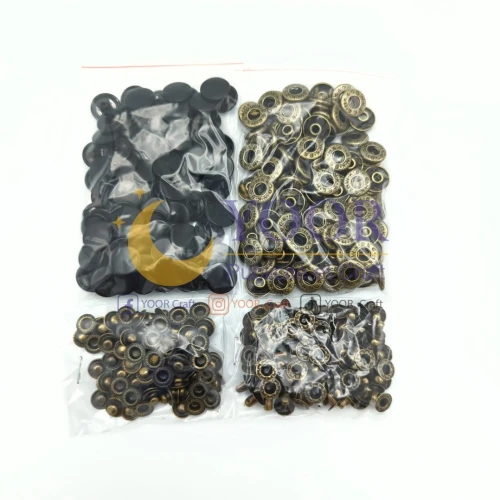 Boutons pression metallique N14 زر ضغط معدني