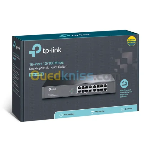 SWITCH TP-LINK TL-SF1016DS 16PORTS RACKABLE