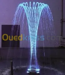 Jet crown fontaine avec led