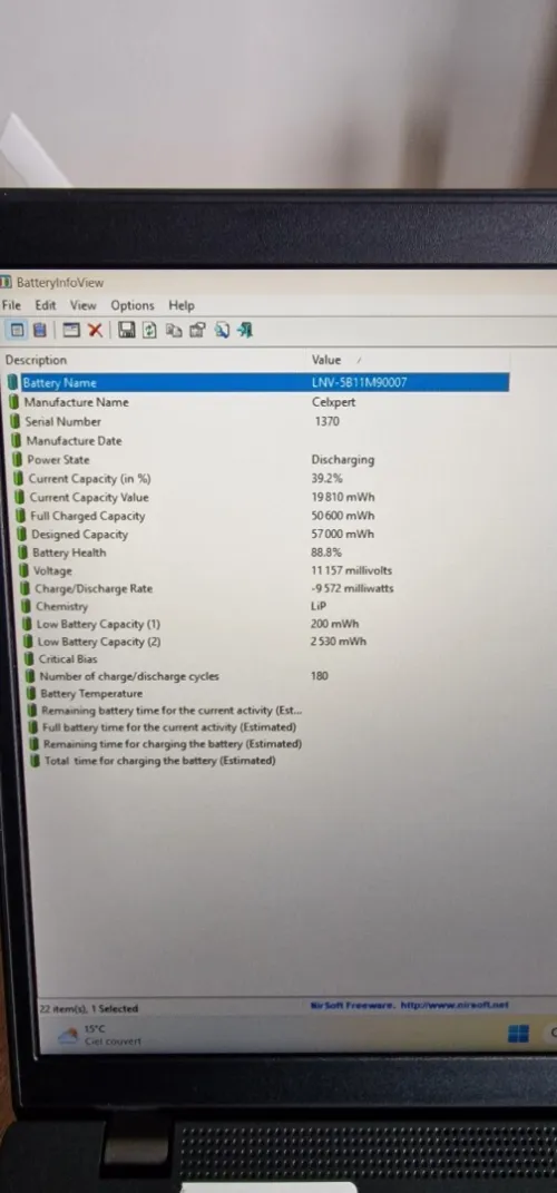 Thinkpad L15 gen 4 / Ryzen 5 pro 7530u 16gb 256 SSD