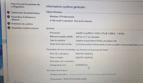 DELL vostro i5 10em 8gb 1 tera HDD
