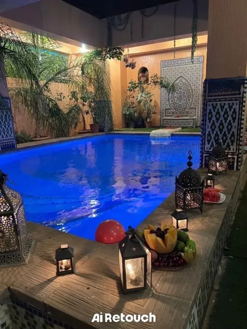 Construction et aménagement antérieur extérieur et espace vert +piscine