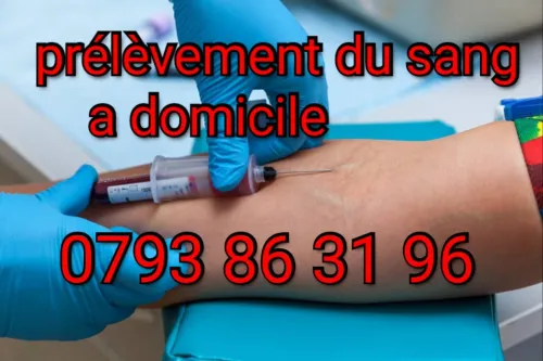 Prélèvement sanguin, bilan du sang a domicile