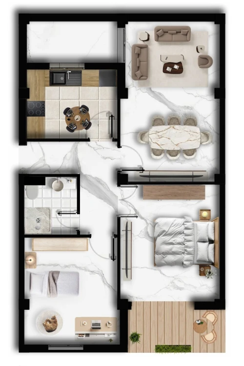 Vente Appartement F3 Mostaganem Mostaganem