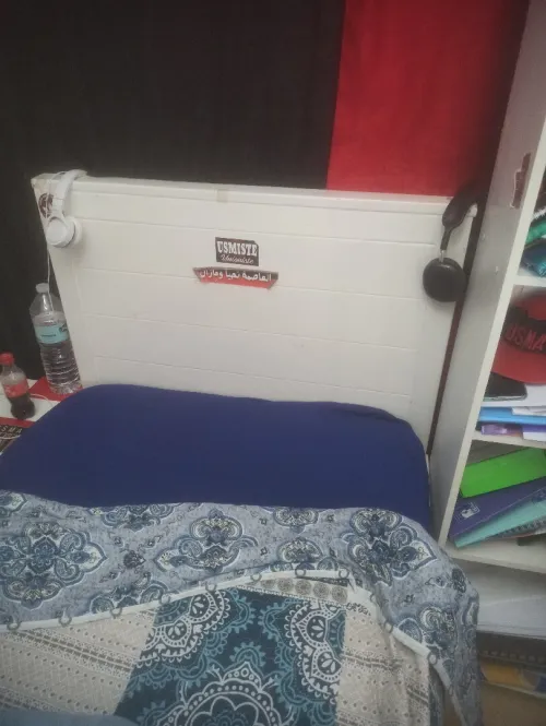 Lit en hêtre avec coffre
