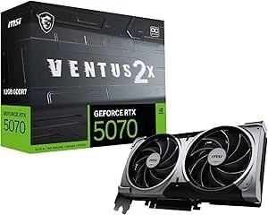 CARTE GRAPHIQUE MSI GEFORCE RTX5070 12GB VENTUS 2X