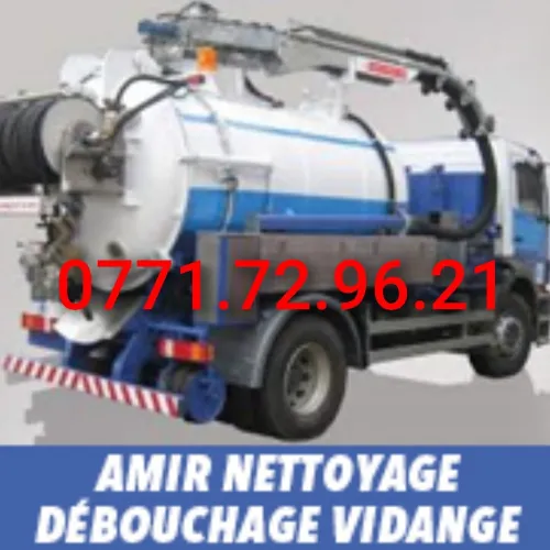 Camion débouchage camion vidange fosse nettoyage cave débouchage canalisation