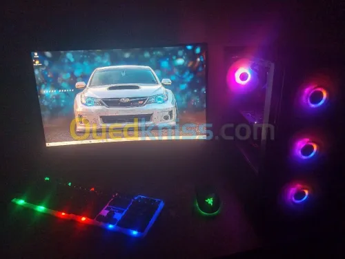 Pc et écran gamer