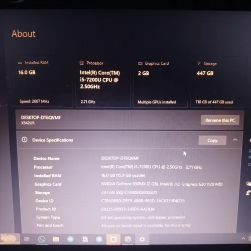 Asus X542UR