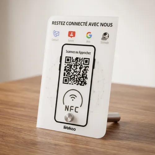 Plaque NFC Pro - Tous vos réseaux en un seul scan