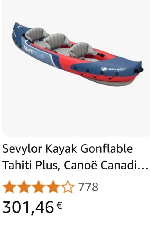 Kayak gonflable 3 places neuf
