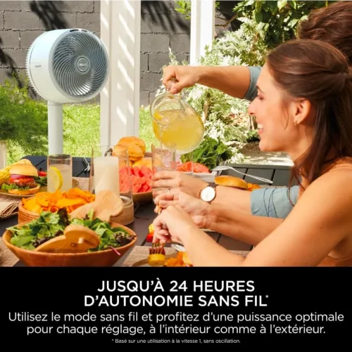 VENTILATEUR  flexbreeze - shark sans fils / batterie 20 h / silencieux / portable