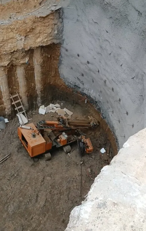 Travaux de blindage et de stabilité des talus