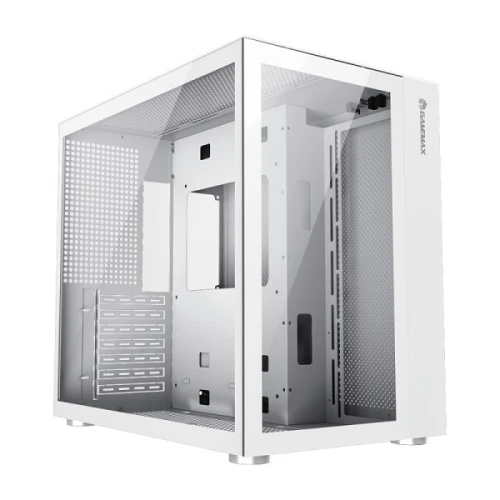 Boîtier PC Gaming GAMEMAX Infinity WH - Blanc, Verre Trempé, RGB, USB-C