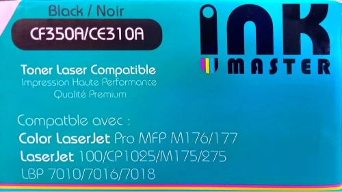 Pack 4 Toners ink master Compatibles HP 130A (CF350A) / 126A (CE310A)