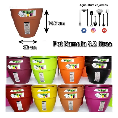 Pot en plastique Kamelia