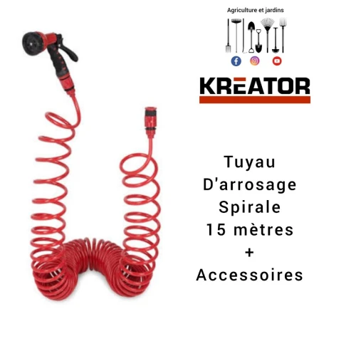 Tuyau kreator spirale 15 m