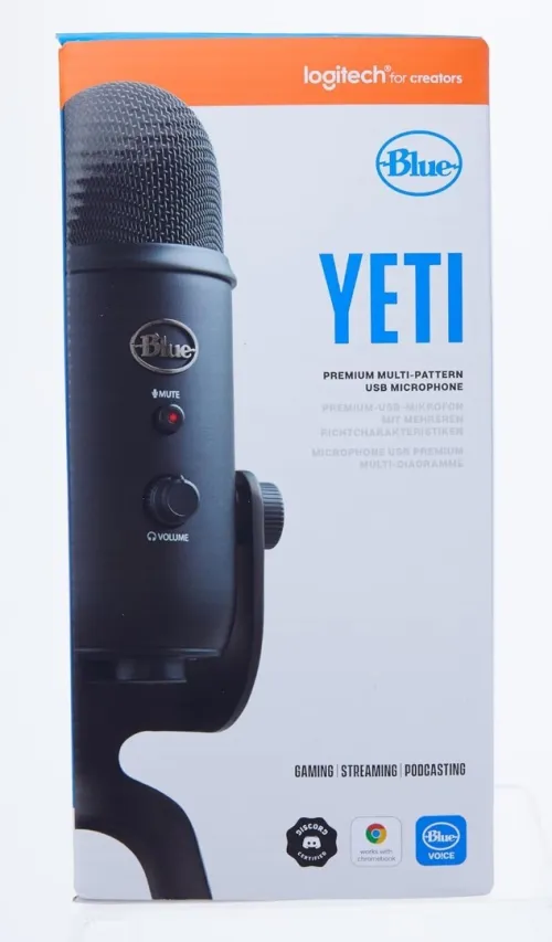 Microphone Blue Yeti Noir Pour Jeux, Streaming, Podcast, USB Qualité Studio