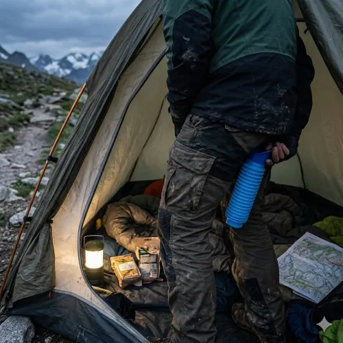 Urinoir De Voyage, Portable, Réutilisable Et Rétractable Pour Les urgences En Camping