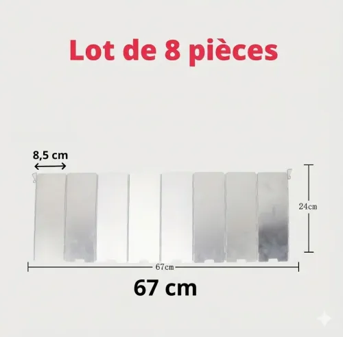 Pare-Vent Pliable Pour Réchaud De Camping En Aluminium Léger