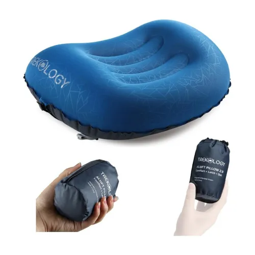 Oreiller Gonflable Ultraléger - TREKOLOGY - ALUFT 2.0 - Soutien De La Nuque Et Des Lombaires
