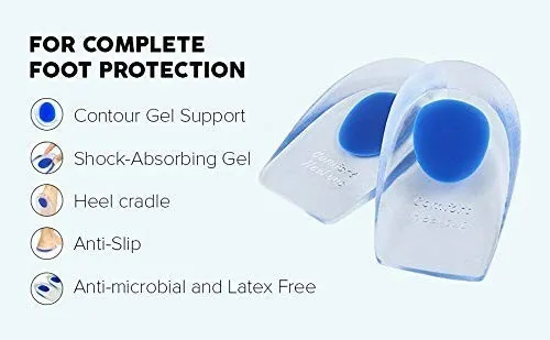 Talonnettes Gel Silicone - Protection Anti-Choc & Soulagement Randonnée