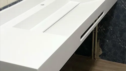 Vasque inclinées sur mesure à Corian DuPont (usa)