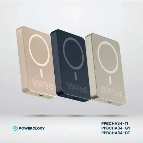 Power Bank MagSafe Powerology 10000mAh PD 20w et 15 w sans fil