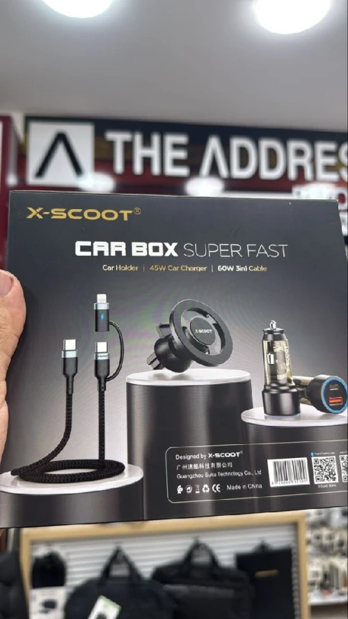 X-Scoot Support Auto Super fast Charge 45W 60 W 3in1 cable