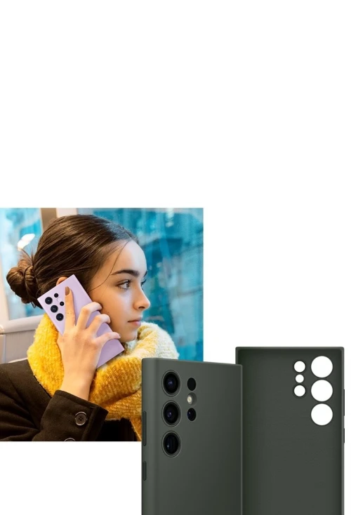 Coque original Samsung en silicone Galaxy S23 Ultra/S23/S22 ultra 