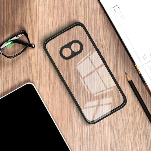 Coque Antichoc transparente avec bordure noir en silicone Nothing Phone 2A 2A Plus