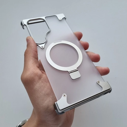 Antichoc Coque Métallique S25 Ultra avec Support 