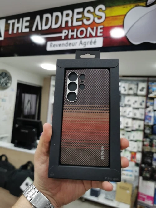 Coque magnétique PITAKA pour Samsung Galaxy S25 Ultra - Coque en fibre d'aramide