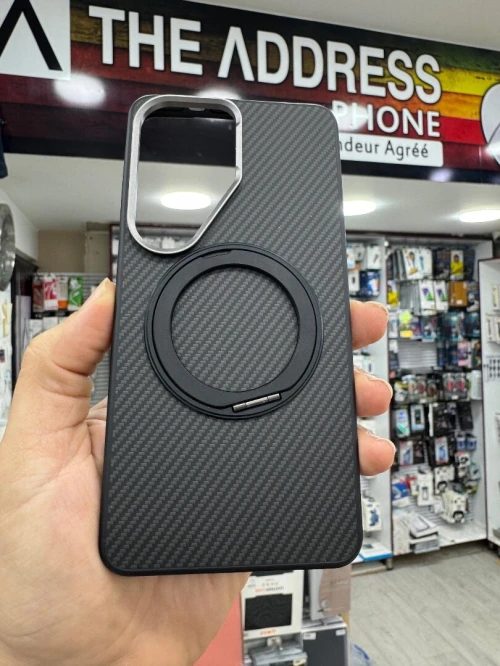 Coque Antichoc en carbone Samsung S26 Ultra avec support