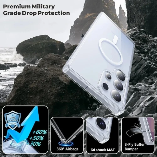 Coque Antichoc Samsung S25 Ultra S25 Plus S25 en cristal anti-Jaunissement 