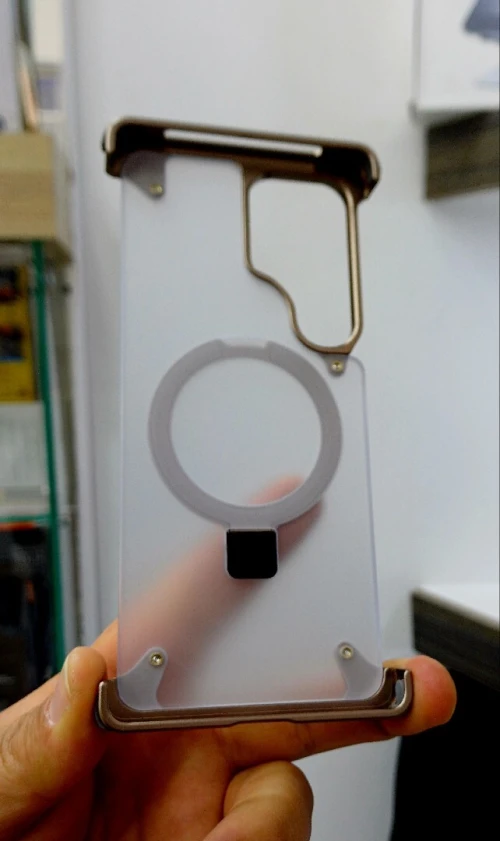 Antichoc Coque Métallique S25 Ultra avec Support 