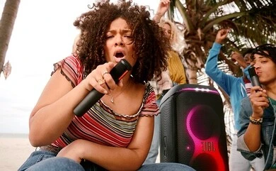 Microphone JBL partybox wireless 