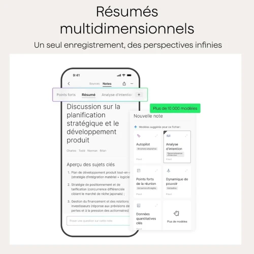 Enregistreur Vocal Avec Intelligence Artificielle Plaud Note