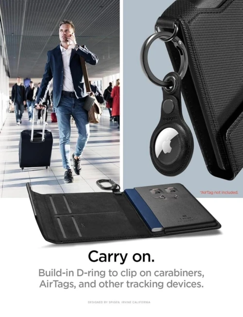 portefeuille pour passeport spigen