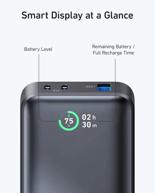 Batterie Externe power bank Anker 533 10000mAh avec Sortie PD Max 30W Chargeur Portable Power IQ 3.0