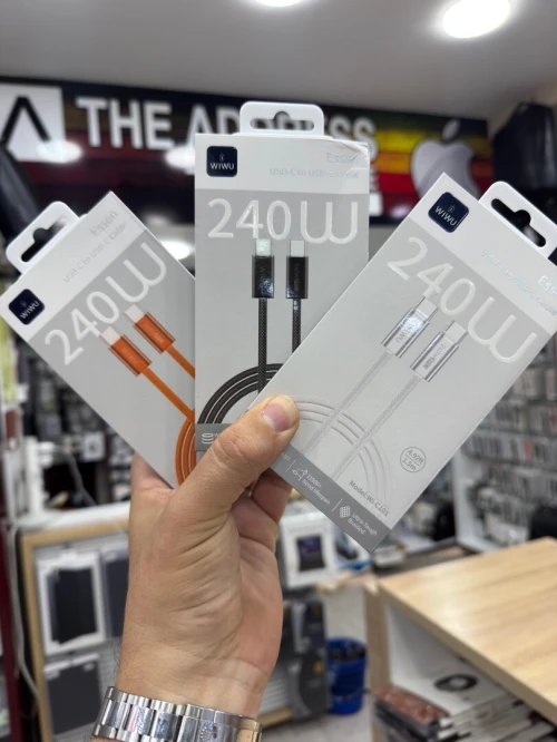 Câble Wiwu Essen Modèle Wi-C101USB-C to USB-C 240 W 1,5 m