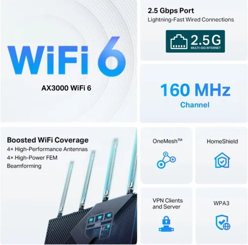 TP-Link AX3000 WiFi 6 Router