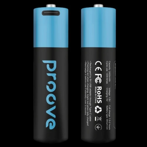 Piles rechargeables Usb-c Proove AA