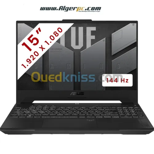 Asus TUF F15 Core i7-13620H/32Go/1To SSD/Ecran 15.6 FHD 144Hz/RTX4050 6Go/Win11Pro