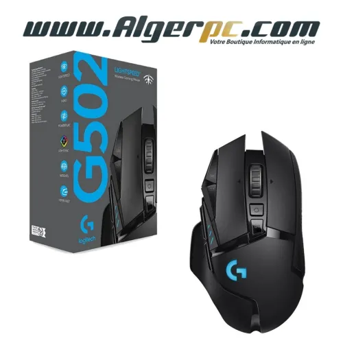 Souris Logitech G502 Lightspeed Wireless Gaming souris sans fil pour Gamer