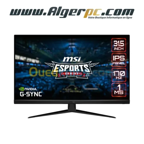 Ecran MSI G321Q 32 Pouces WQHD/Dalle IPS/16:9/170Hz/1Ms/HDR/HDMI/DP