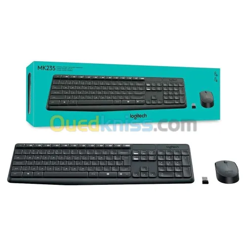 Ensemble ( Pack / Kit ) clavier souris Logitech MK235 sans fil/azerty